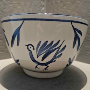 Noble Blue and White Ceramic Bowl 4 3/4"